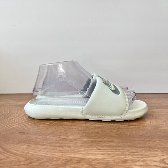 Nike Benassi JDI Grayish Green Swoosh Slide Sandals CN9677-300 Women's Size US 6 - Picture 2 of 9